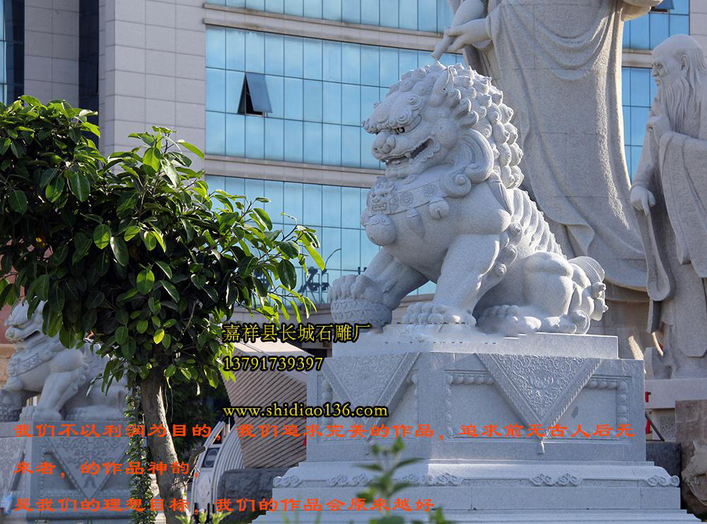 一對對巨型石獅出現在賓館、部隊、學校、劇院、機關單位、古跡和旅游景點;個人院門前出現了蹲門石獅，院內有裝飾獅，室內有玲瓏精巧的工藝品賞玩小石獅，在禮品中也爭得了顯要的地位;國際市場，石獅如林，百家薈萃，深受外賓和華人們的喜歡，真可謂中華石獅耀天下.