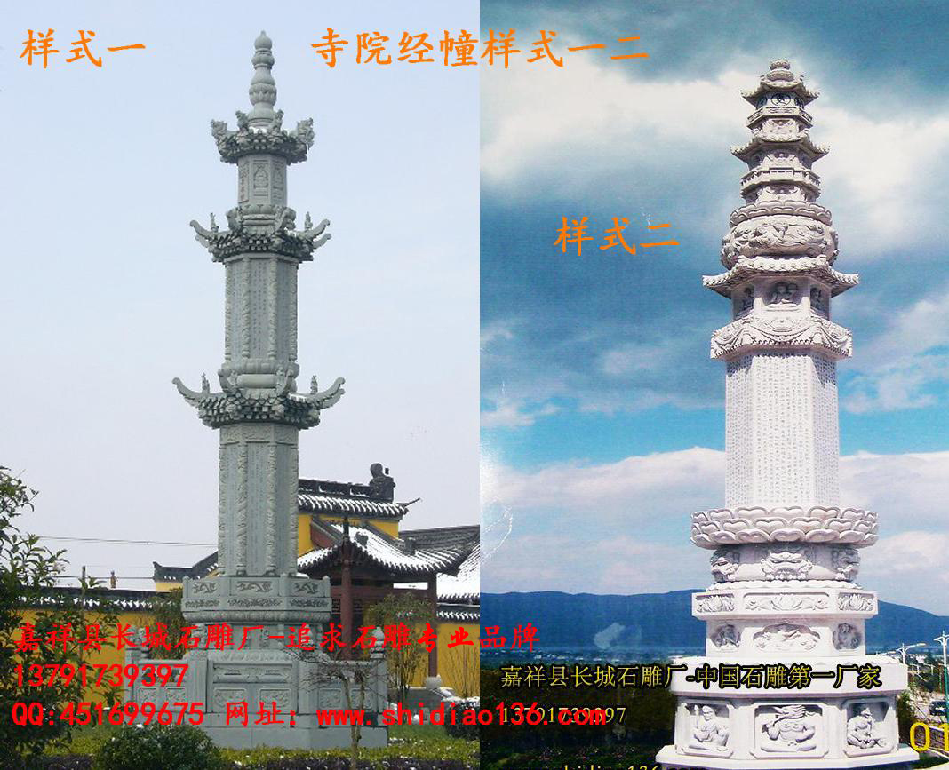 陀羅尼經幢、寺院經幢