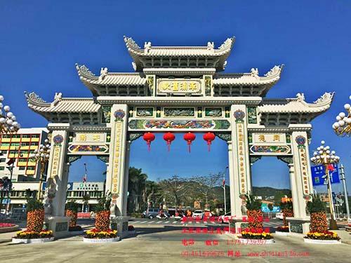 唯美鄉村石牌坊圖片樣式都有哪些